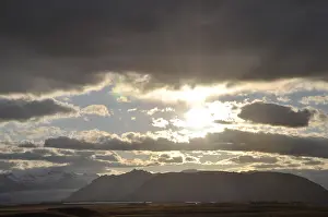 Evening, south coast, Iceland, evening sky