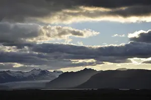Evening, south coast, Iceland, evening sky