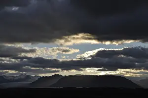 Evening, south coast, Iceland, evening sky