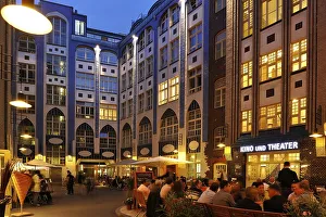 Evening view, nightlife in Berlin