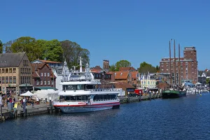 Excursion boat, harbour, Kappeln