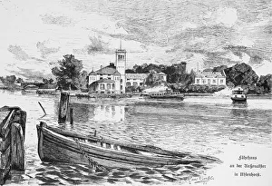 Excursion boats on the Aussenalster in Uhlenhorst