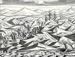 Expedition to the Arctic region by Willem Barentsz