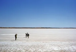 Expedition of the Melbourne Grammar School, Northern Territory, Australia, 1956 Salt Lake at Curtin Springs, Oceania