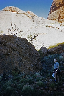 Expedition of the Melbourne Grammar School, Northern Territory, Australia, 1956 Boy at the Olgas, Kata Tjuta, Oceania