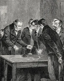 Experimental demonstrations, the distraction of a compass needle by electricity magnetism