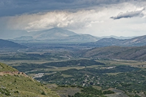 Extensive landscape around the Kalasa stream near Vergo in southern Albania