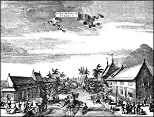 The Eygers Gracht in Batavia in the 17th century