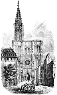 Facade of Cathedrale Notre-Dame de Strasbourg