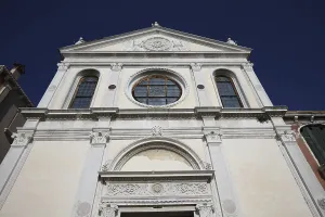 Facade of the church of Santa Maria del Rosario or I Gesuati