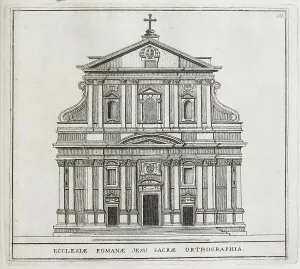Facade of the Gesu Church, Chiesa del Gesu