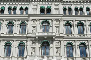 Facade of a hotel, window, balcony