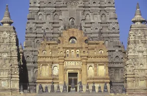 Detail of the facade of the Mahabodhi-Temple