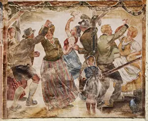 Facade painting, Painted inn, Attersee am Attersee