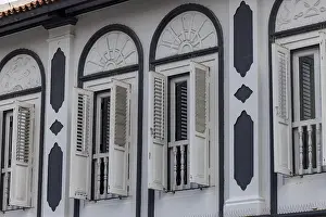 Facade with shutters, colonial style