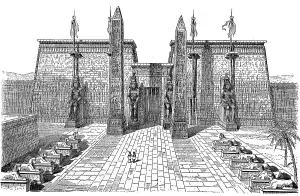 Facade of the Temple of Luxor, Egypt