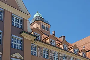 Category Historic EN Prints: Facade with turrets and dormers