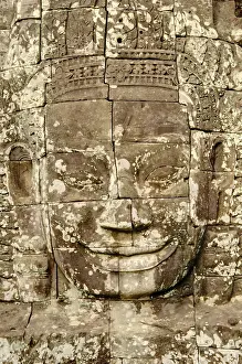 Face in the Bayon, Angkor Thom temple complex