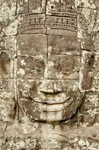 Face in the Bayon, Angkor Thom temple complex