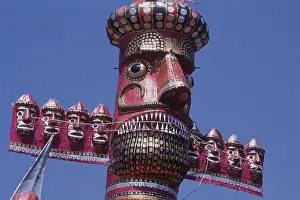 Face of Ravana during Dussehra festival