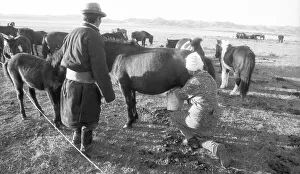 Faces of Mongolia under communist rule in 1982 is shown in this photo