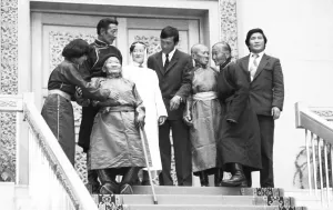 Faces of Mongolia under communist rule 1982 shows this photo