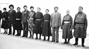Faces of Mongolia under communist rule 1982 shows this photo