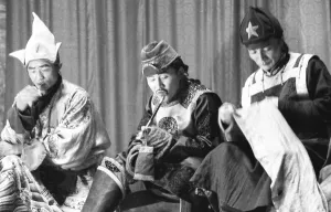 Faces of Mongolia under Communist Rule 1982 shows this photo