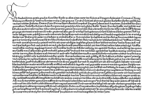 Facsimile of a certificate by Frederick III