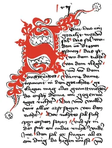 Facsimile of a certificate of Medieval legal order