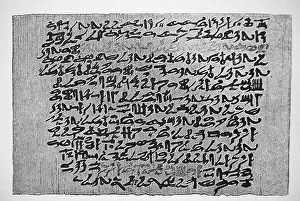 Facsimile from the oldest book in the world