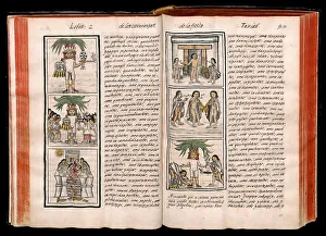 Facsimile, pages from Historia general de las cosas de nueva España