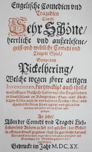 Facsimile of the title of the first collection