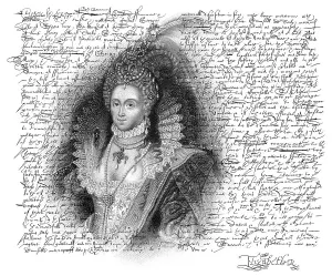 Faksimile des Hinrichtungsbefehls fuer Maria Stuart