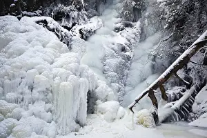 Falkau waterfall, completely frozen