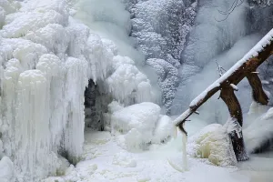 Falkau waterfall, completely frozen