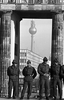 Fall of the Berlin Wall, in front of the Brandenburger Gate