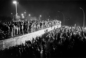 Fall of the Berlin Wall, on the night of the 9th November