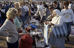 Fall of the Berlin wall, street market
