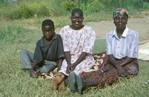 Family in Kande on Lake Malawi