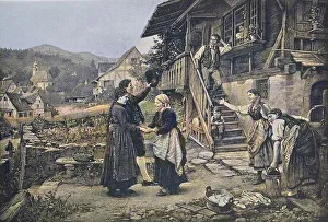 Family Welcomes the Visitor and the Visitors