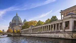 the famous berlin cathedral under a blue sky