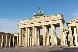The famous Brandenburg Gate in Berlin, Germany