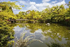 The famous Eikando temple (Eikan-do) on a warm spring day in Kyoto