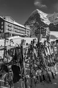 The Famous and Historical Hotel Bellevue des Alpes at 2061 Meters High Up
