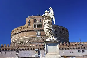 Famous Saint Angel castle in Rome, Italy