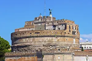 Famous Saint Angel castle in Rome, Italy