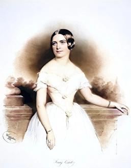 Historical Photo Prints: Fanny Cerrito, actually Francesca Teresa Giuseppa Cerrito (born 11 May 1817 in Naples)