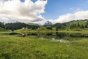 Fantastic hike in the beautiful Lechquellen Mountains - Warth-Schrocken - Bregenzerwald in Vorarlberg<br> Fantastic