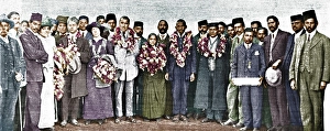 Farewell meeting Dr Hermann Kallenbach, Kasturba Gandhi Mahatma Gandhi, South Africa, July 18, 1914, Africa
